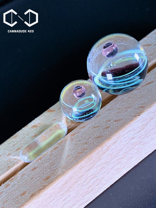 Galaxy Universe Terp Slurper Marble Set 22mm Carb Cap