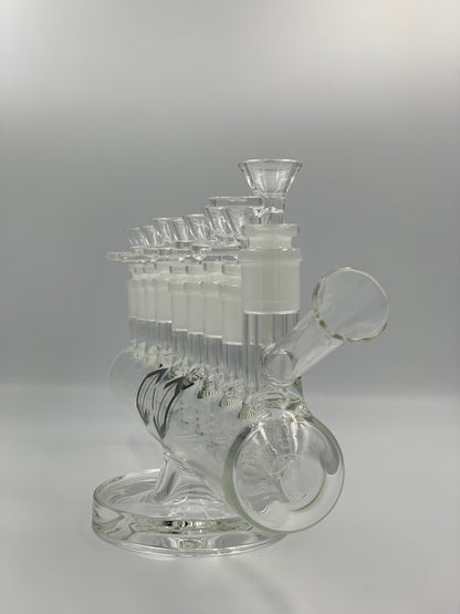 บ้องแก้ว Cannadude 420 Glass Bong 9 Holes In One