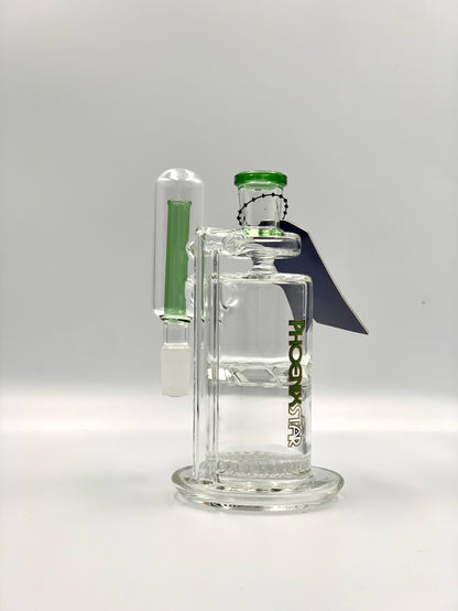 Phoenix Star 14mm Ash Catcher 90 Degree With Turbine Perc & Honeycomb Perc