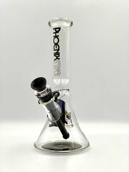Beaker Glass Bong by Phoenix Star 10 Inches