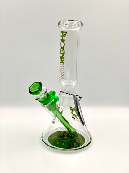 Beaker Glass Bong by Phoenix Star 10 Inches