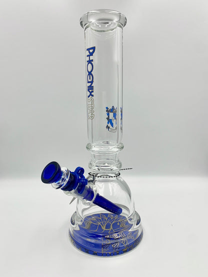 Cup Beaker Design Glass Bong 12"