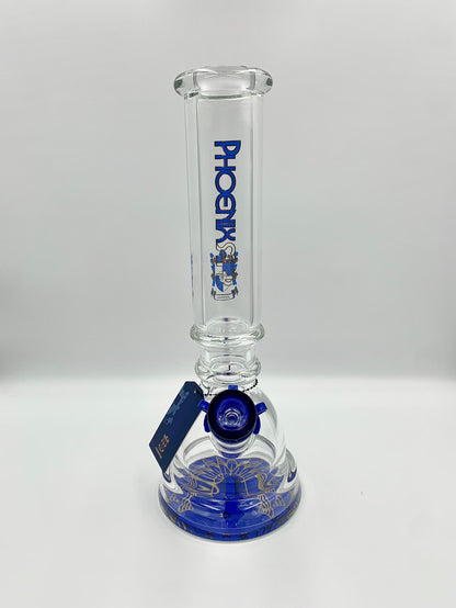 Cup Beaker Design Glass Bong 12"