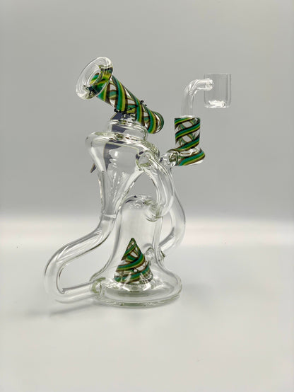 Phoenix Star 6.5 Inches Recycling Dab Rig With American Northstar Glass Rod