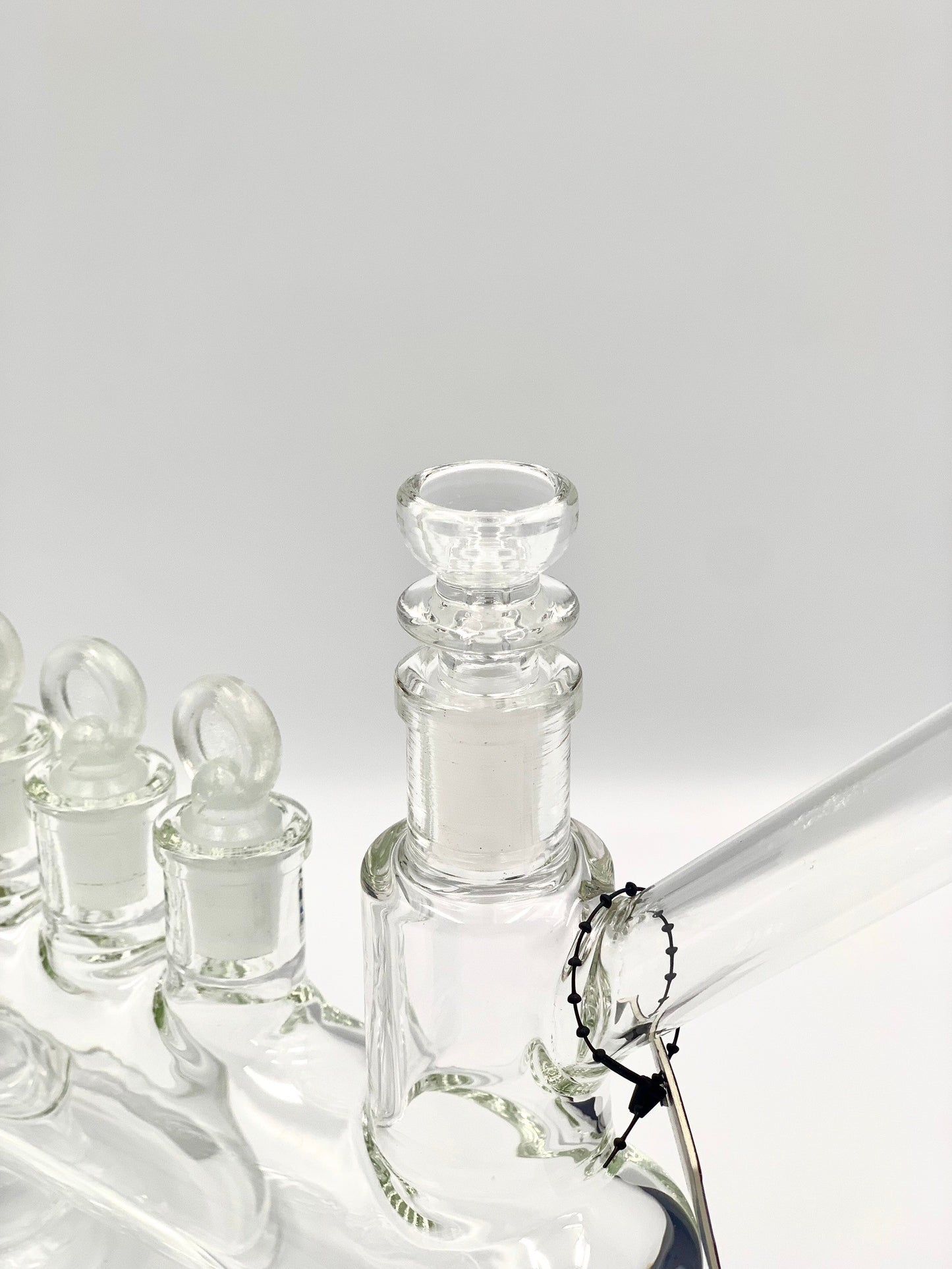 Phoenix Star Menorah Glass Dry Pipe With Eight 14mm Joint