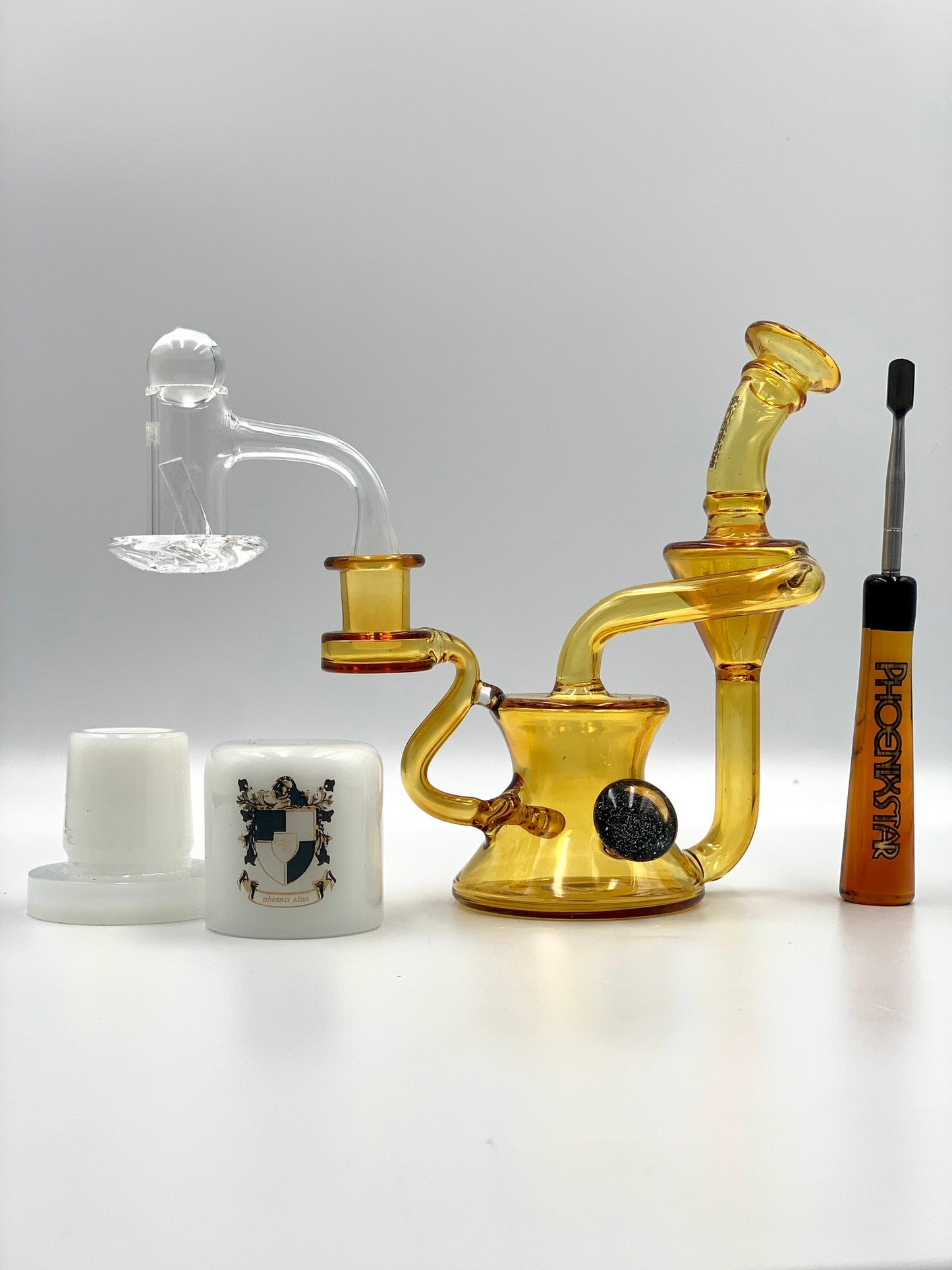 Phoenixstar Smokers Kit Gift with Recycler Dab Rig