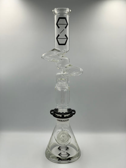 Cannadude 420 Lego V.3 CYCLONE Beaker Glass Bong 18"