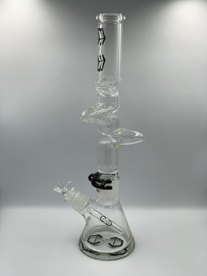 Cannadude 420 Lego V.3 CYCLONE Beaker Glass Bong 18"