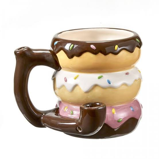 DONUT COFFEE CUP PIPE
