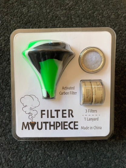 Silicone Mouth Peace with activated carbon filter