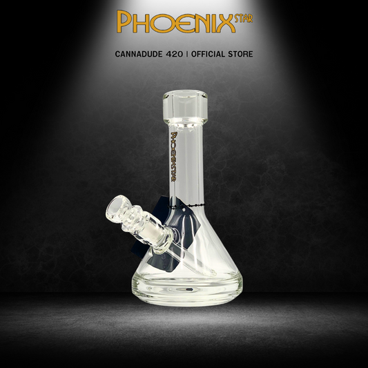 Phoenix Star 6" Small Beaker Bong With Thick Mouth & Heavy Base