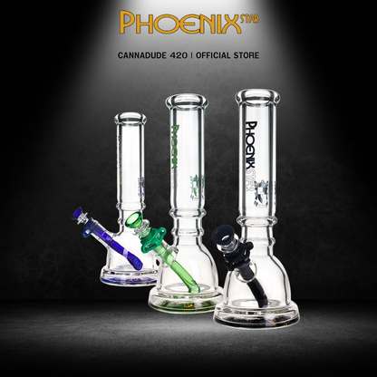 Cup Beaker Design Glass Bong 12"