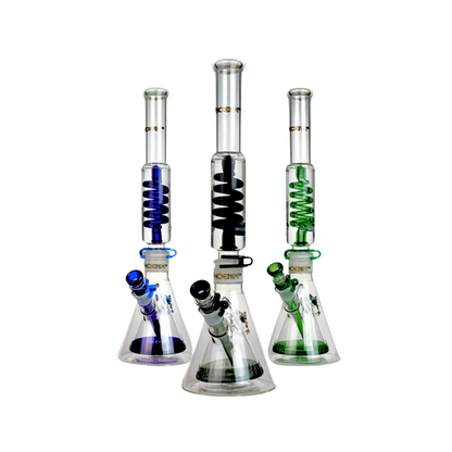 Double Beaker Lego Glass Bong 18 Inches
