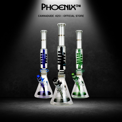 Double Beaker Lego Glass Bong 18 Inches