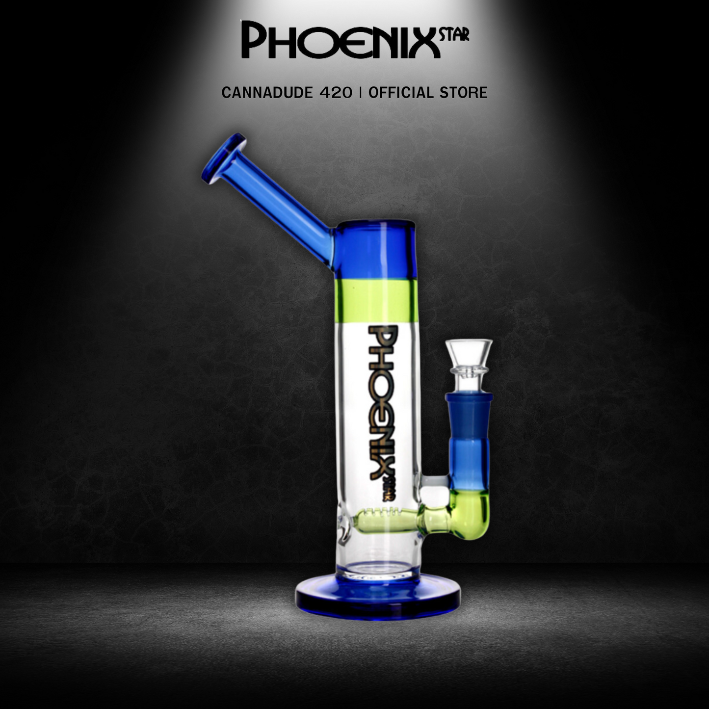 Phoenix Dab Rig with Golden Design 11.8 Inches