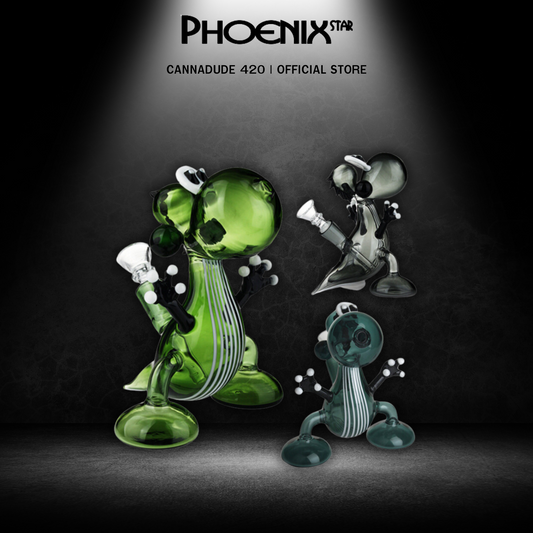 Twerk Dino Glass Bong 6 Inches