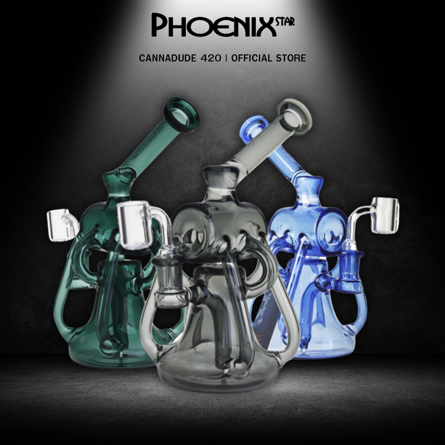 Recycler Spike Tube Dab Rig 8 Inches