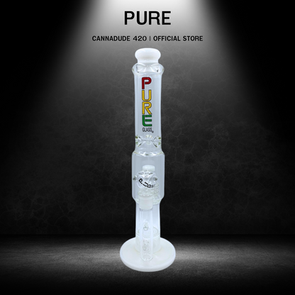Pure Straight Matric Perc Glass bong 15 Inches