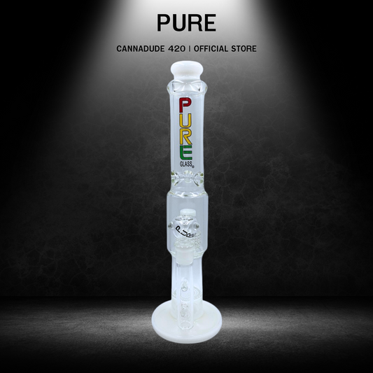 Pure Straight Matric Perc Glass bong 15 Inches