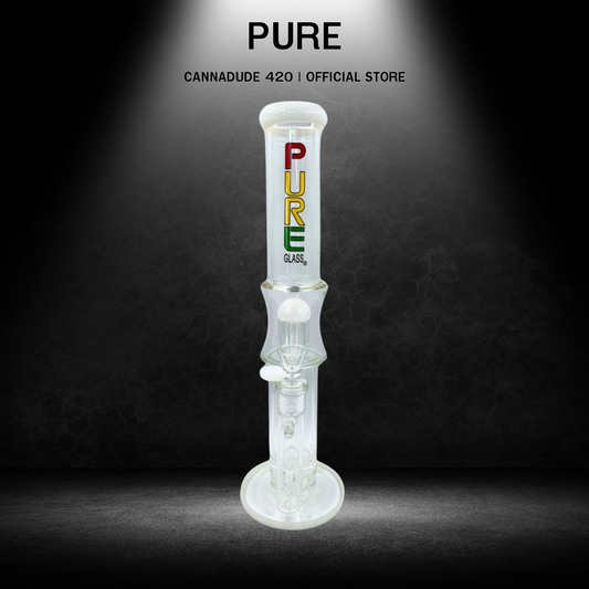 PURE Rasta Glass Bong 16 Inches