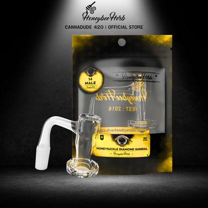 HONEYBEE HERB | HONEYSUCKLE DIAMOND SUNDIAL QUARTZ BANGER