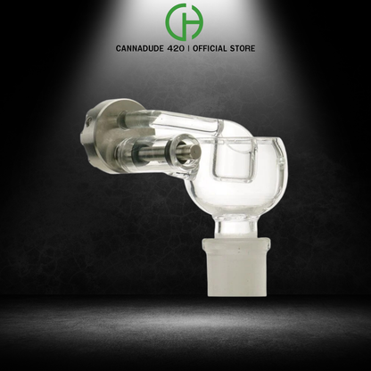 Cannabis Hardware Quartz Huney Bucket with Swing Arm and Adjustable Dial