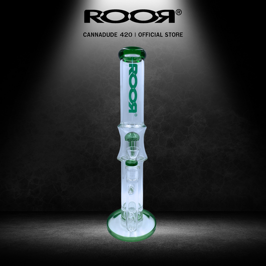ROOR Straight Clear Glass Bong 15 Inches