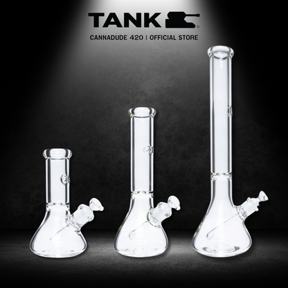 Tank Glass Beaker Glass Bong size 8 / 12 / 18 Inches