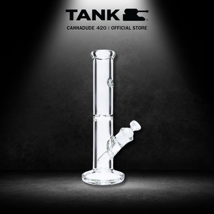 Tank Glass Cylinder Straight Glass Bong Tube 12 Inches