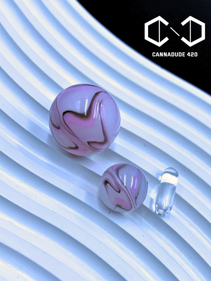 Marble Glass Terp Slurper Marble Set 22mm Carb Cap For Quartz Banger