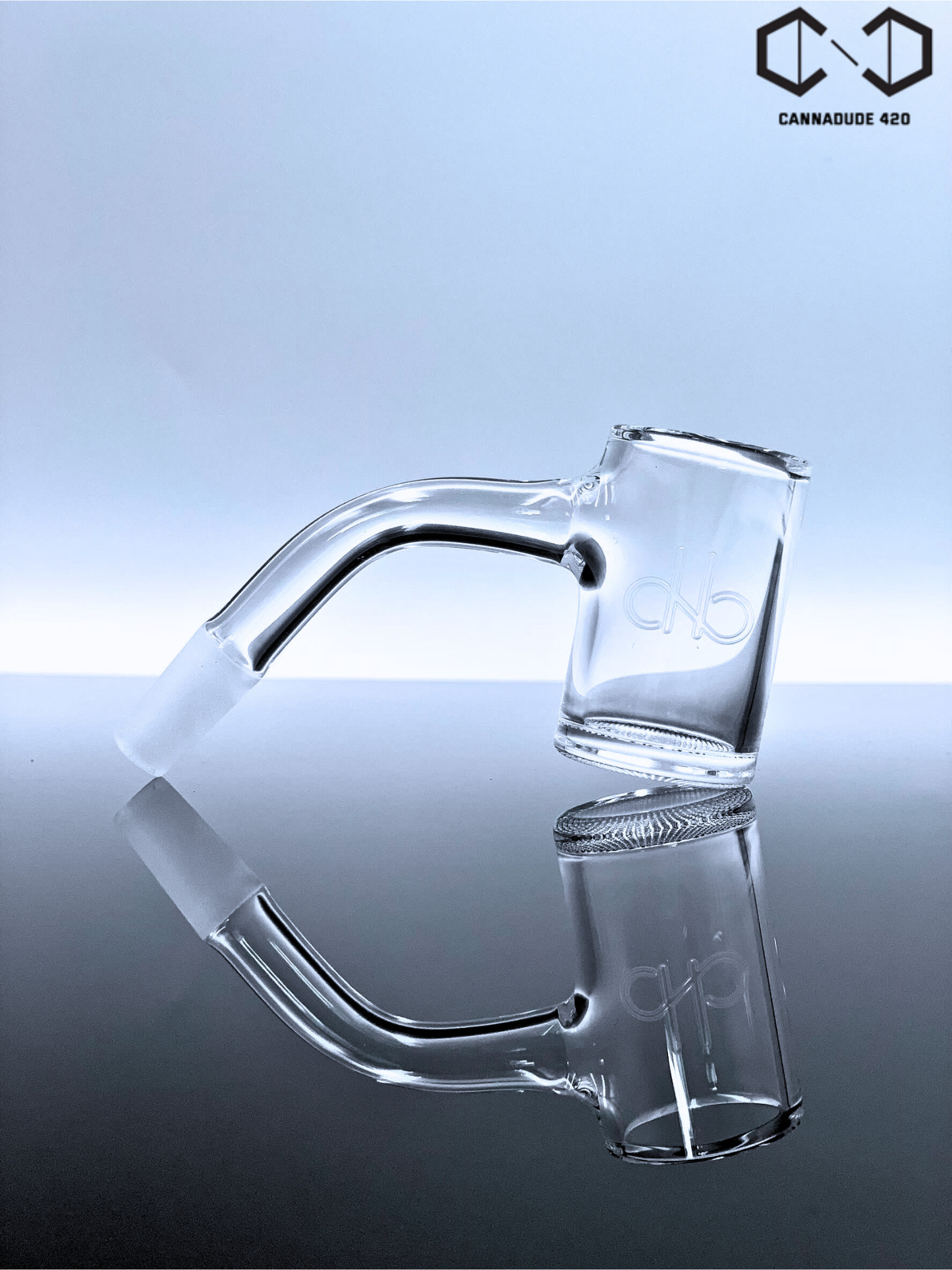 Quartz Banger Full Weld Beveled Edge 25mm Grid Bottom