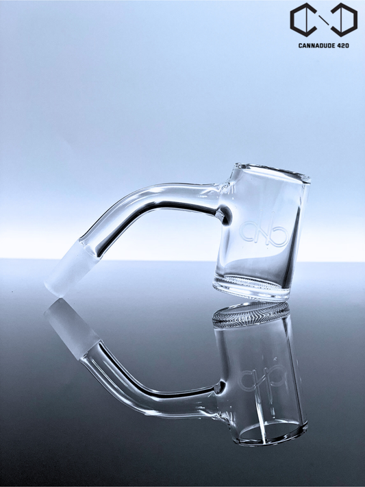 Quartz Banger Full Weld Beveled Edge 25mm Grid Bottom