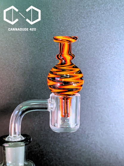 UV Bubble Glass Carb Cap For Quartz Banger 25mm