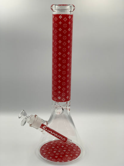 Supreme x LV Beaker Glass Bong 16 Inches