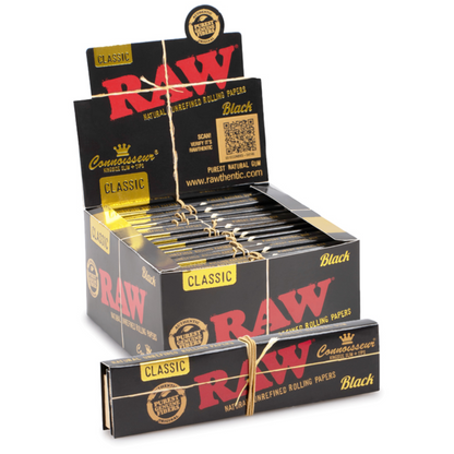 RAW Black Classic Connoisseur King Size Slim