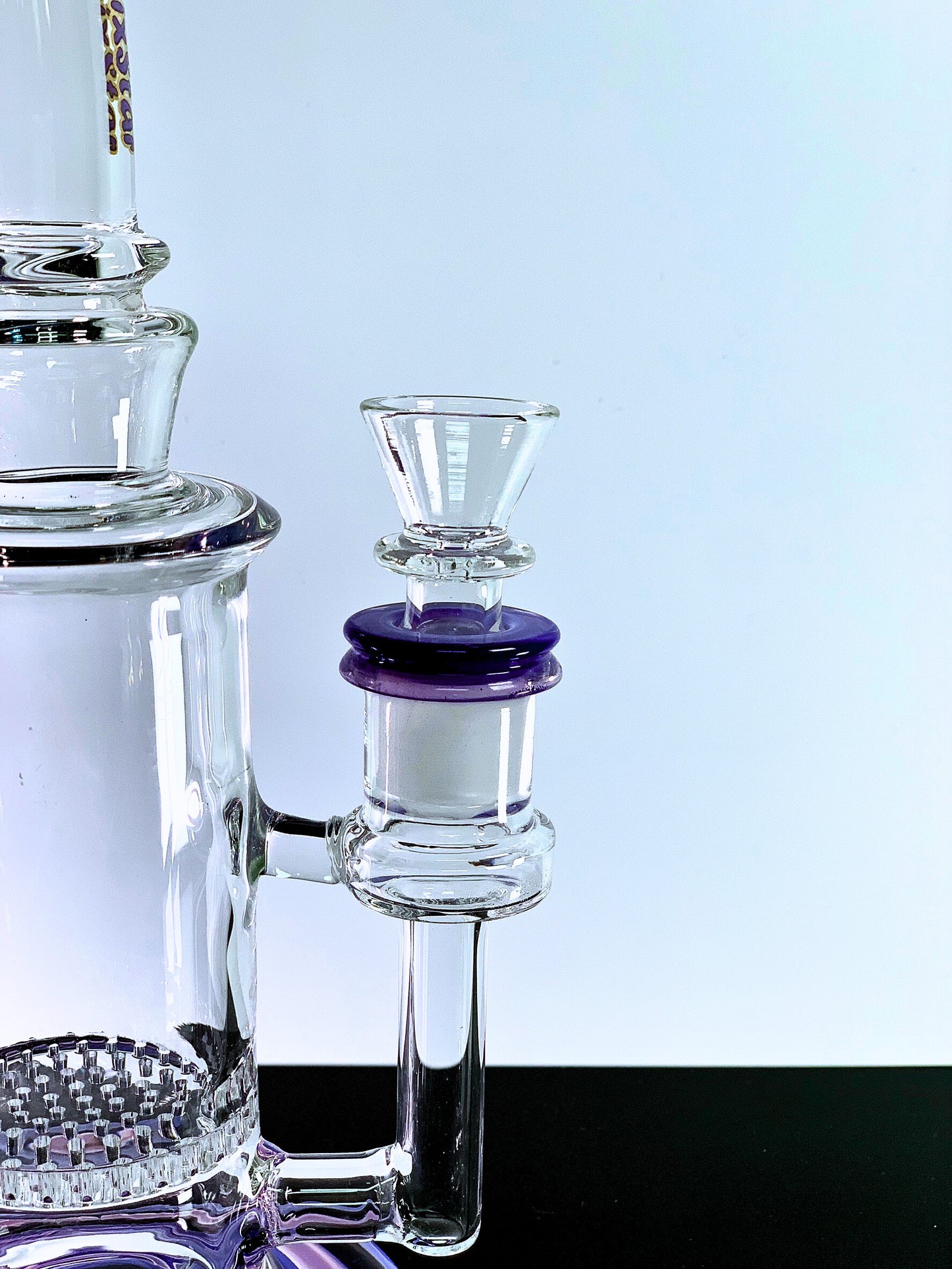 Honeycomb Perc Glass Bong by Phoenix Star 9 Inches