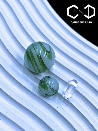 Marble Glass Terp Slurper Marble Set 22mm Carb Cap For Quartz Banger