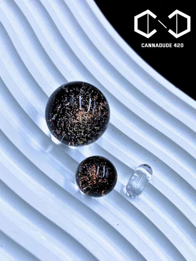 Galaxy Dichro Glass Terp Slurper Set 22mm Carb Cap For Quartz Banger