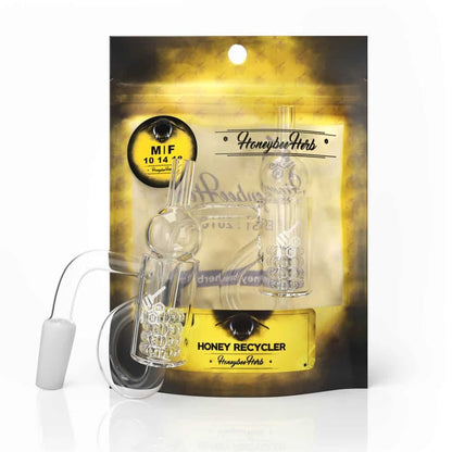 HONEYBEE HERB | Bangers (Yellow Line) - Honey Recycler 14MM-M-90