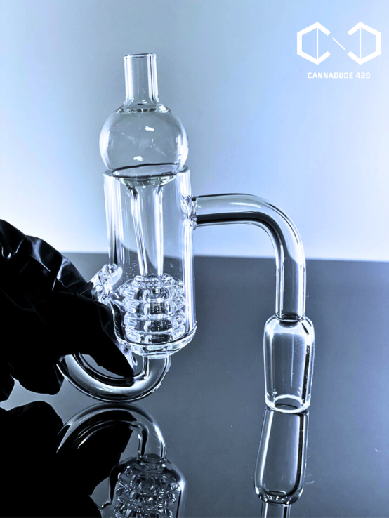 Clear Quartz Banger Recycler Set