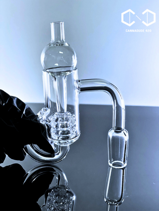 Clear Quartz Banger Recycler Set
