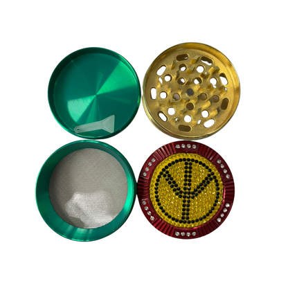 Haze Emporium Rasta Grinder Aluminium