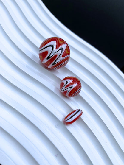 Heady US Glass Terp Slurper Marble Set Carb Cap For Quartz Banger