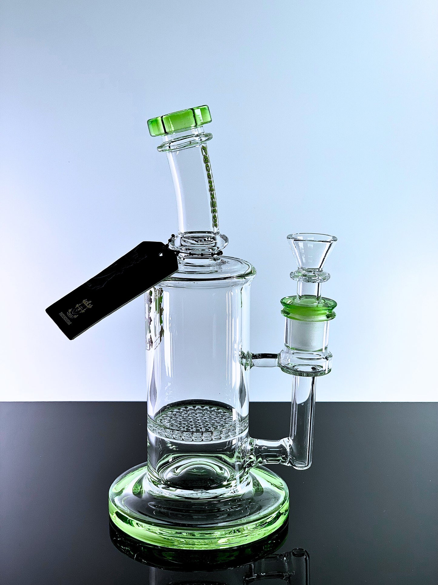Honeycomb Perc Glass Bong by Phoenix Star 9 Inches