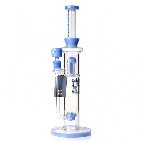 Phoenix Star 15 Inches Percolator Bong with Horizontal 3 Arms Perc & 6 Arms Perc