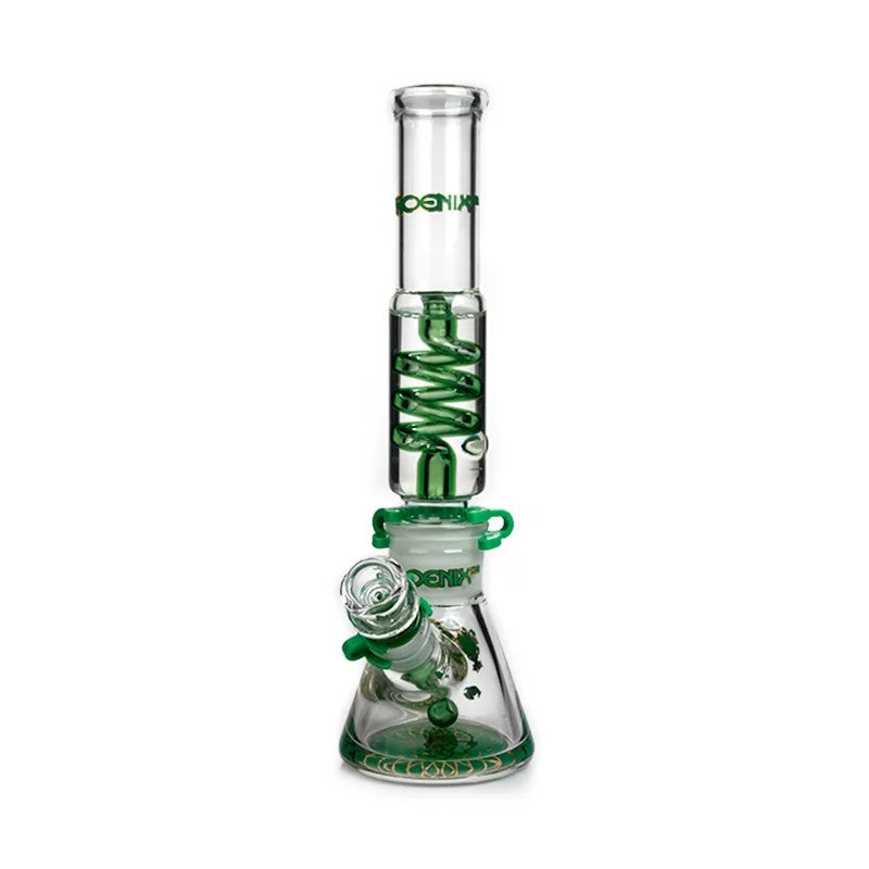 Phoenix Star Freezable Glycerin Coil Beaker Bong 12 Inches 7MM