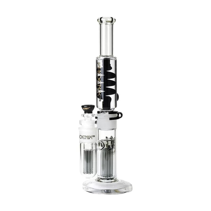 Double 6 Arms Tree Perc Lego Glass Bong 15 Inches