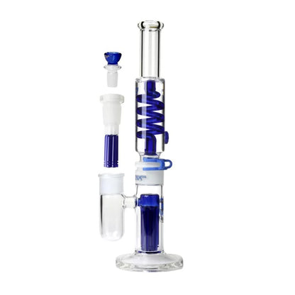 Double 6 Arms Tree Perc Lego Glass Bong 15 Inches
