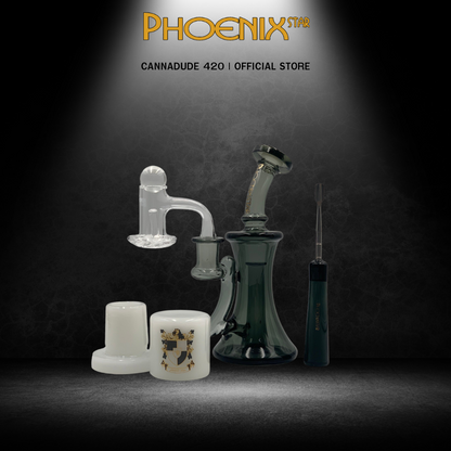 Phoenix Star Dab Rig 7 pcs Set Oil Rig Recycler Full Welded Quartz