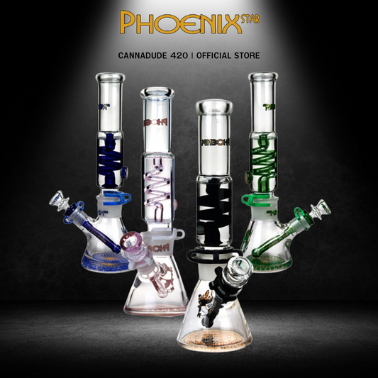 Phoenix Star Freezable Glycerin Coil Beaker Bong 12 Inches 7MM
